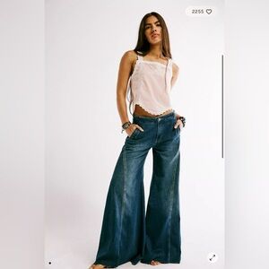 NWT We The Free Chase The Sun Extreme Wide-Leg Jeans, Sz 26